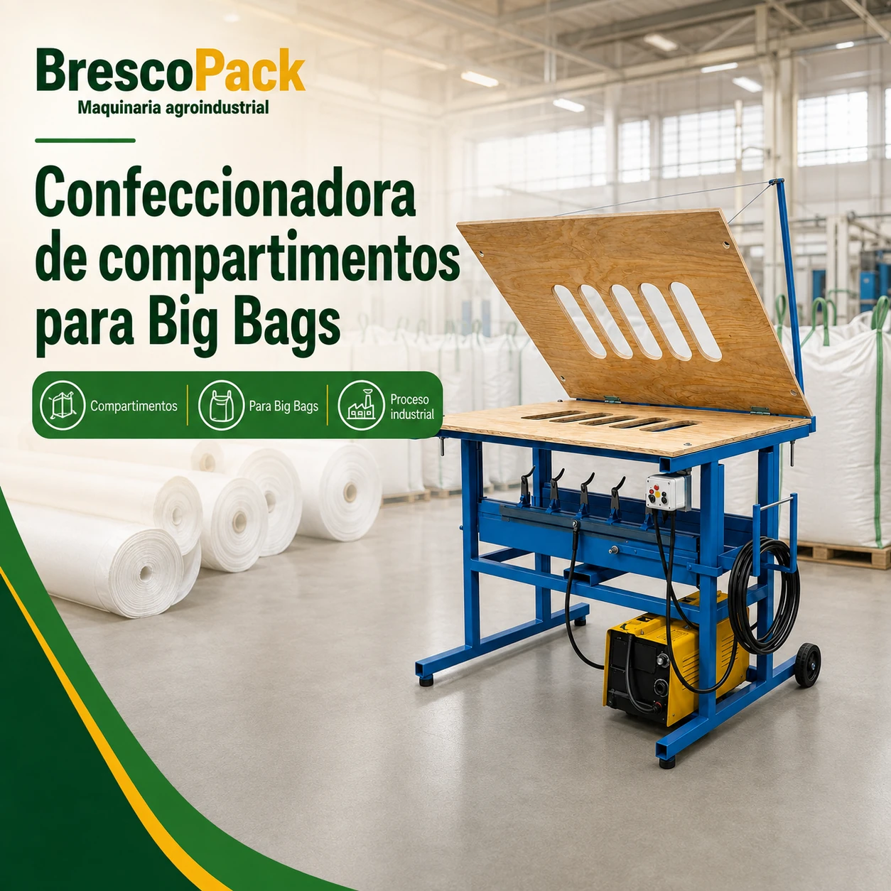 Máquina Confeccionadora para Compartimentos de Big Bags: detalle 1