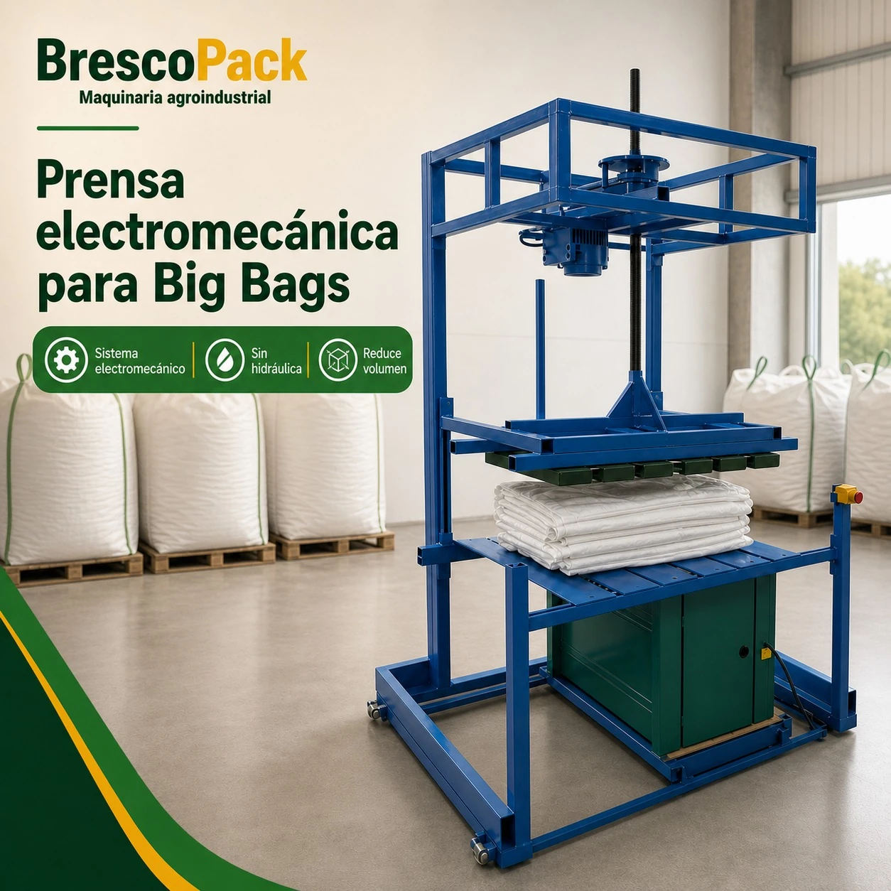 Prensa Electromecánica para Big Bags BrescoPack — vista 2