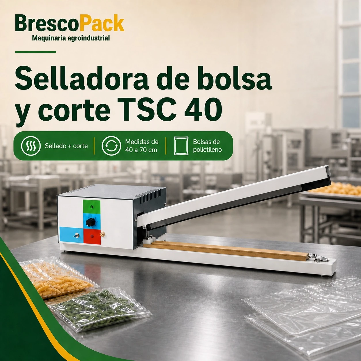 Selladora de Bolsa y Corte TSC 40: detalle 1