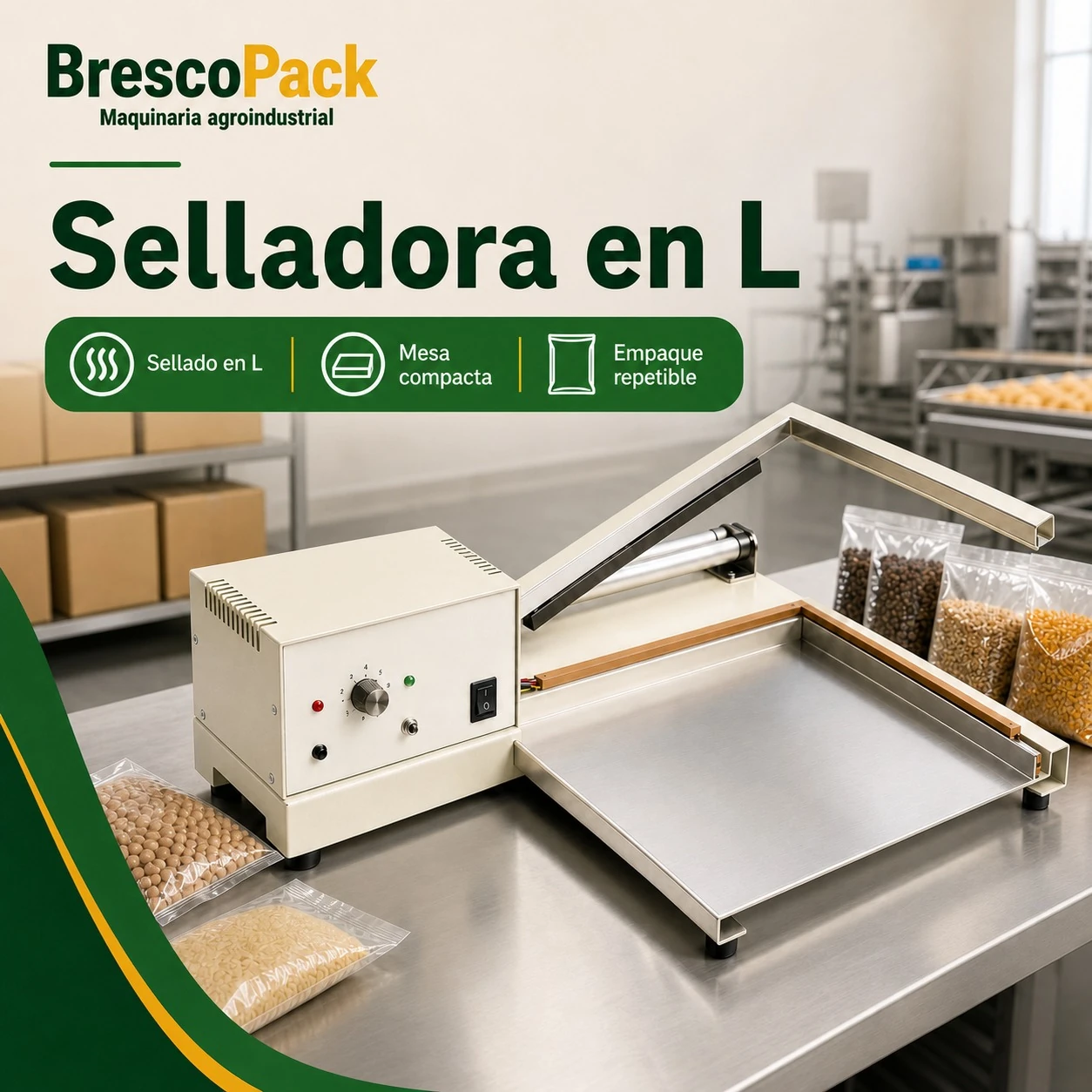 Selladora en L: detalle 1