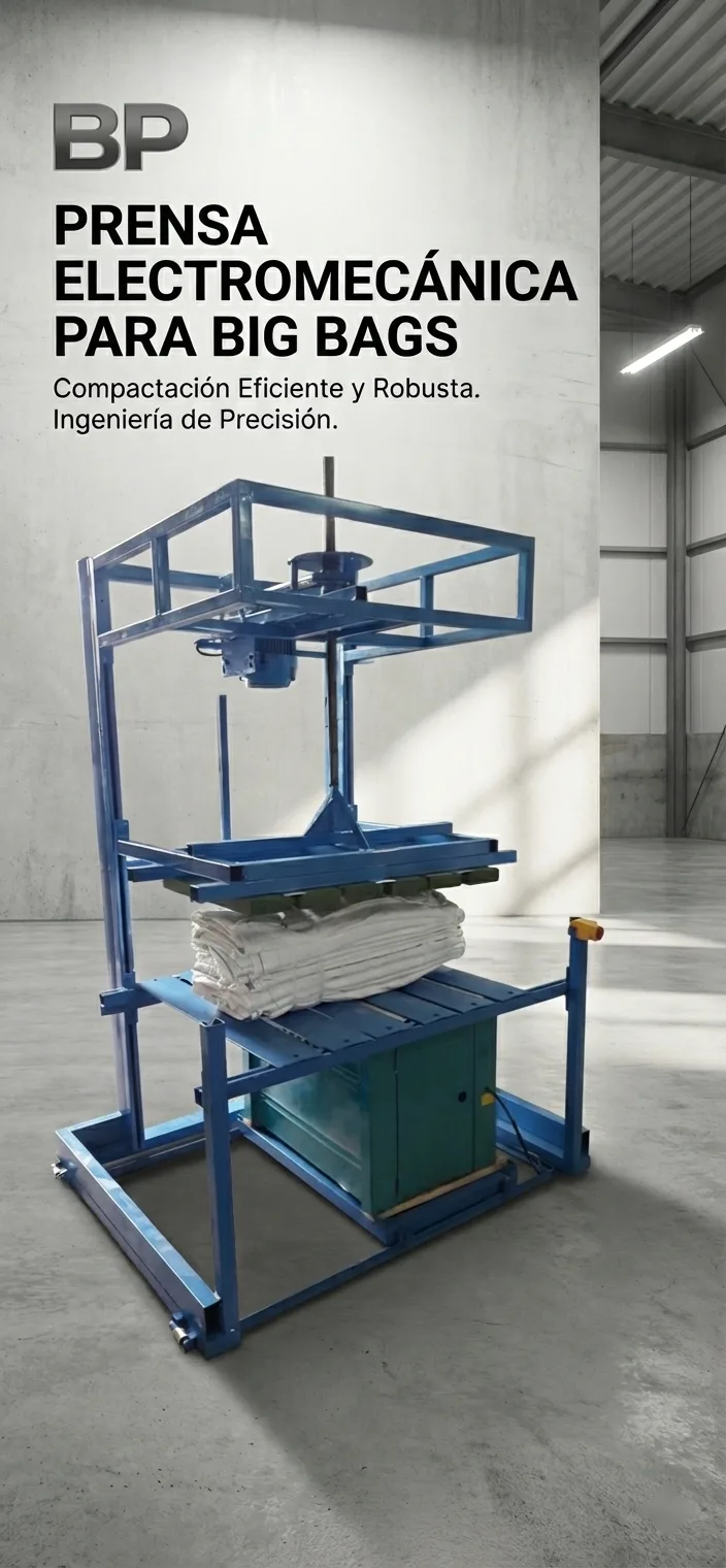 Prensa Electromecánica para Big Bags